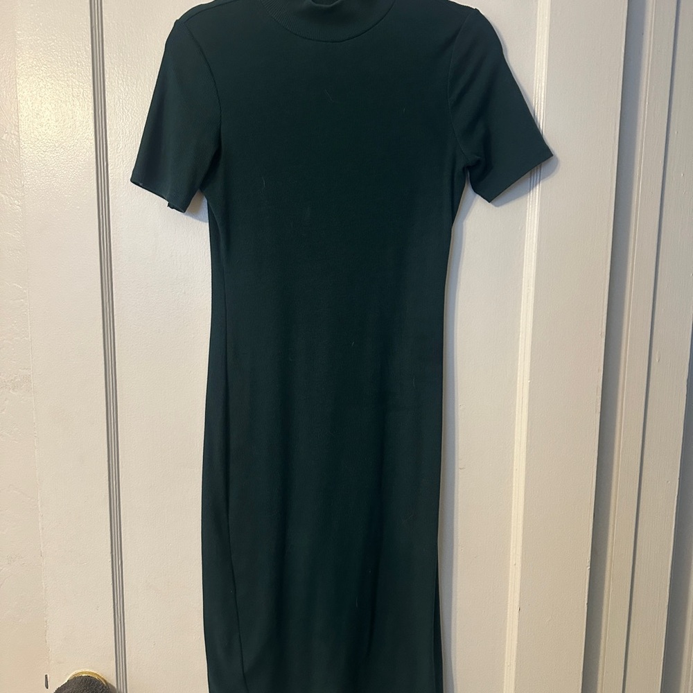 Zara bodycon dark green dress